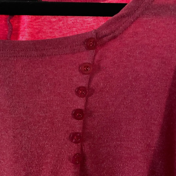 Allegra K pink long sleeve blouse sweater sz M - Picture 2 of 6